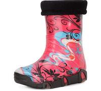 Ladeheid Stivali in Gomma Bambino e Bambina Swk32 (Rosa Modello-32, 33/34 EU)