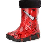 Ladeheid Stivali in Gomma Bambino e Bambina Swk39 (Rosso Ragni 39, 33/34 EU)