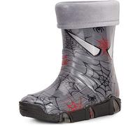 Ladeheid Stivali in Gomma Bambino e Bambina Swk40 (Grigio Scuro Ragni 40, 33/34 EU)