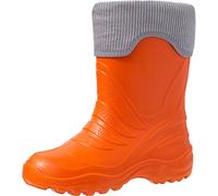 Ladeheid Stivali in gomma termica Eva per bambini imbottiti LA-861, Arancione 151c Grigio, 34/35 EU