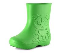 Ladeheid Stivali pioggia bambino e Bambina in EVA Stivaletti Pioggia per bambini in gomma e resistenti LA-CA-10 (Verde, 22/23 EU)