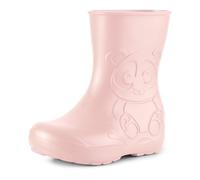 Ladeheid Stivali pioggia bambino e Bambina in EVA Stivaletti Pioggia per bambini in gomma e resistenti LA-CA-10 (Rosa Cipria, 32/33 EU)