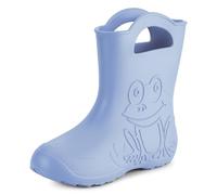 Ladeheid Stivali Pioggia Donna in EVA - Impermeabili, Robusti e Confortevoli, Stivali impermeabili donna Antiscivolo per la Pioggia, Facili da Pulire LA-СA-09 (Azzurro, 36/37 EU)