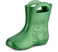 Ladeheid Stivali Pioggia Donna in EVA - Impermeabili, Robusti e Confortevoli, Stivali impermeabili donna Antiscivolo per la Pioggia, Facili da Pulire LA-СA-09 (Verde Smeraldo, 40/41 EU)