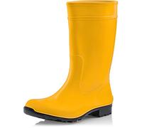 Ladeheid Stivali Pioggia Donna in PVC - Impermeabili, Robusti e Confortevoli, Stivali Gomma Alti Antiscivolo per la Pioggia, Facili da Pulire e Resistenti LA-967 (Giallo Nero, 41)