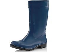 Ladeheid Stivali Pioggia Donna in PVC - Impermeabili, Robusti e Confortevoli, Stivali Gomma Alti Antiscivolo per la Pioggia, Facili da Pulire e Resistenti LA-967 (Blu Scuro Nero, 36)