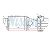 Ladeluftkühler Turbokühler LLC NISSENS Per Audi A4 Avant 8D5 B5 8D2 VW Passat