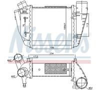Ladeluftkühler Turbokühler LLC NISSENS Per Audi A4 Avant 8E5 B6 8ED B7 8H7