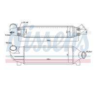 Ladeluftkühler Turbokühler LLC NISSENS Per Ford Transit Bus FD_ _ FB_ FS_