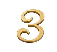 L'adesivo con numeri di porta 3D in ottone da 2 pollici include 0-9 for l'appartamento della cassetta della posta(3)