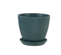 LADFRTYU Vaso per Piante Vaso da Fiori Rotondo in plastica