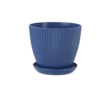 LADFRTYU Vaso per Piante Vaso da Fiori Rotondo in plastica