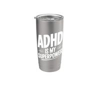 L'ADHD è il mio superpotere Bicchiere termico in acciaio inox doppia parete