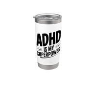 L'ADHD è il mio superpotere Bicchiere termico in acciaio inox doppia parete