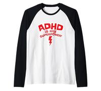 L'ADHD è il mio superpotere Maglia con Maniche Raglan