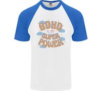 L'ADHD È Il Mio Superpotere Maglietta A Maniche Corte Da Baseball Per Uomo