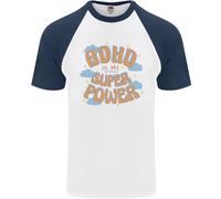 L'ADHD È Il Mio Superpotere Maglietta A Maniche Corte Da Baseball Per Uomo