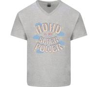 L'ADHD È Il Mio Superpotere Maglietta In Cotone A V Per Uomo