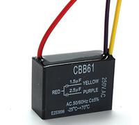LaDicha Cbb61 1.5 Uf + 2.5 Uf 3 Legare 250Vac Ventilatore A Soffitto Condensatore 3 Fili