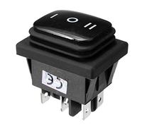 LaDicha Interruttore A Bilanciere A 6 Pin Impermeabile da 12 Pin Dpdt On-off-On