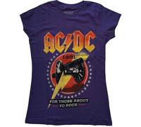 Ladies AC/DC For Those About To Rock '81 ufficiale Donne maglietta signore