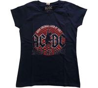 Ladies Ac/Dc Hard As Rock autorizzato Donne maglietta