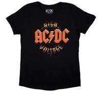 Ladies Ac/Dc High Voltage Rnr ufficiale Donne maglietta signore