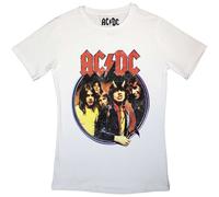 Ladies Ac/Dc Highway To Hell Circle autorizzato Donne maglietta