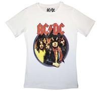 Ladies Ac/Dc Highway To Hell Circle ufficiale Donne maglietta signore
