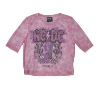 Ladies Ac/Dc Plug Me In Mesh Crop Top ufficiale Donne maglietta signore