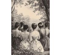 Ladies Beneath the Leaves: A Journal of Poetic Reflection: A Vintage-Inspired Left-Margin Lined Notebook for Thoughtful Writing & Daily Musings
