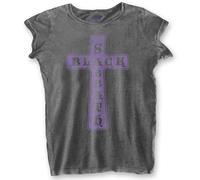 Ladies Black Sabbath Burnout Cross autorizzato Donne maglietta