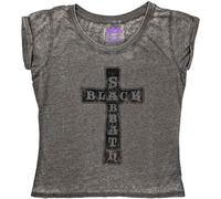 Ladies Black Sabbath Vintage Cross ufficiale Donne maglietta signore