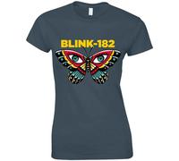 Ladies Blink 182 Butterfly autorizzato Donne maglietta