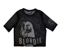 Ladies Blondie Mic Stand Mesh Crop Top autorizzato Donne maglietta