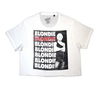 Ladies Blondie Stacked Logo Crop Top autorizzato Donne maglietta