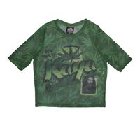 Ladies Bob Marley Kaya Mesh Crop Top autorizzato Donne maglietta