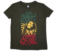 Ladies Bob Marley One Love Gradient autorizzato Donne maglietta