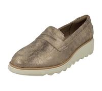Ladies-Clarks Casual Slip On Zeppa Scarpe Sharon Ranch