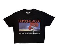 Ladies Crop Top Depeche Mode Music For Masses Maglietta Ufficiale da Donna