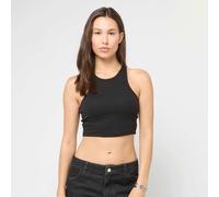 Urban Classics Cropped Rib Top, Nero, M Donna