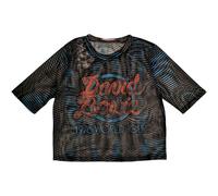 Ladies David Bowie 1981 Tour Mesh Crop Top ufficiale Donne maglietta signore