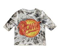 Ladies David Bowie Diamond Dogs Mesh Crop Top autorizzato Donne maglietta