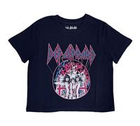 Ladies Def Leppard Pyro Tour Crop Top autorizzato Donne maglietta