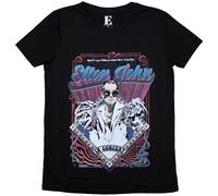 Ladies Elton John Psych Vintage autorizzato Donne maglietta