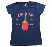 Ladies Eminem Detroit Finger ufficiale Donne maglietta signore