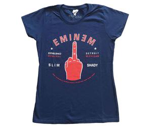 Ladies Eminem Detroit Finger ufficiale Donne maglietta signore