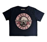 Ladies Guns N' Roses Classic Logo Crop Top autorizzato Donne maglietta