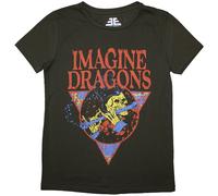 Ladies Imagine Dragons Skeleton Flute autorizzato Donne maglietta