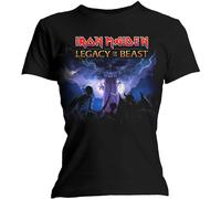 Iron Maiden - T-Shirt # S Black Femmina # Legacy Army